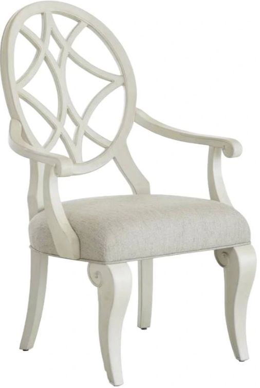 Legacy Classic Jasper County Gray/White Dogwood Dining Arm Chair -0