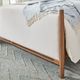 Flexsteel® Verona Brown Oak/Cream King Upholstered Panel Bed-2