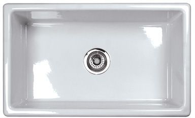 Rohl® Shaws Original 30" Undermount Kitchen Sink-White-0