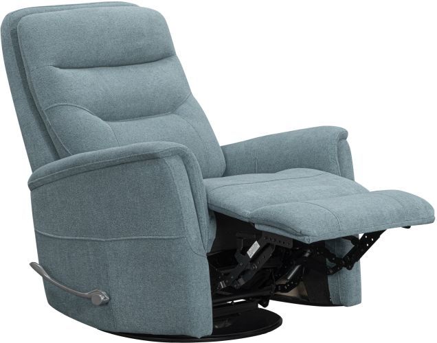 Parker House® Gemini Snazzy Blue Manual Swivel Glider Recliner-1