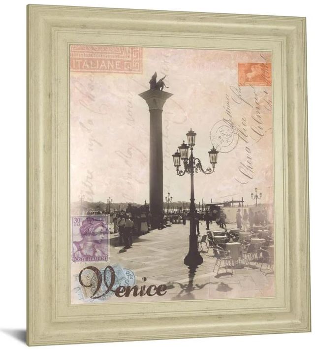 Classy Art Venice Travelogue by Ben James Framed Print Wall Art-1