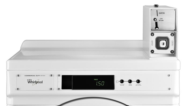 Whirlpool® Commercial 6.7 Cu. Ft. White Front Load Gas Dryer-2