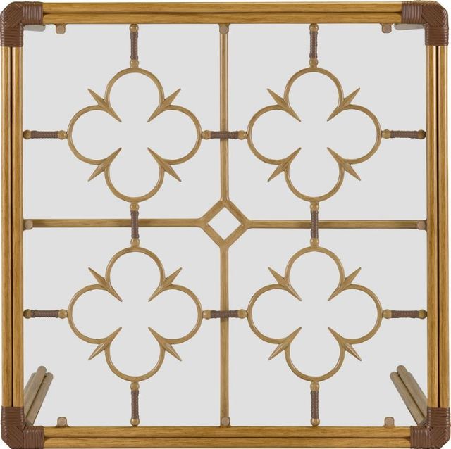 Lane Venture® Mimi by Celerie Kemble Raffia 45" Square Dining Table-2