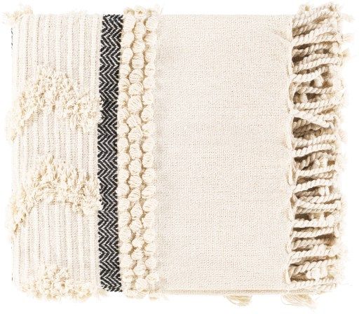 Surya Vasant Ivory 50"x60" Throw Blanket-0