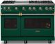 Viking® 5 Series 48" Ivy Pro Style Gas (NG) Range with Brushed Brass Trim-4