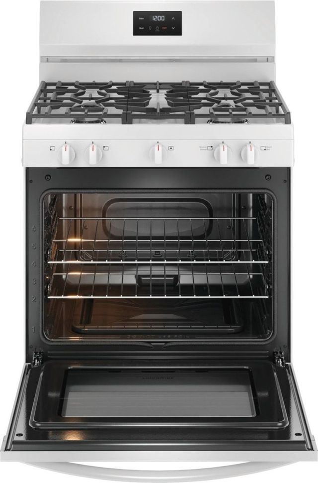 Frigidaire® 30" White Freestanding Gas Range-1