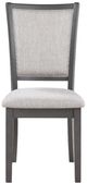 New Classic® Home Furnishings Amy 2-Piece Gray Dining Chair-2