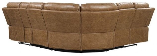 Furniture of America® Ezekius 3-Piece Brown Modular Manual Reclining Sectional-2