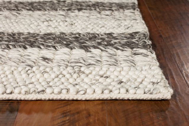 KAS Rugs Cortico Grey/White Landscape 5'x7' Rug-1