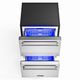 Thor Kitchen® 24" 3.36 Cu. Ft. Fingerprint Resistant Stainless Steel Built-In or Freestanding Freezer Drawers-2