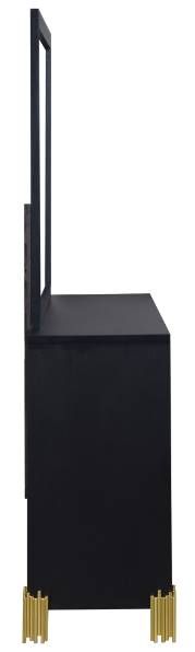 New Classic® Home Furnishings Empire Black Dresser and Mirror-4