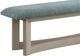 Elements International Elma Almond/Blue Dining Bench-1