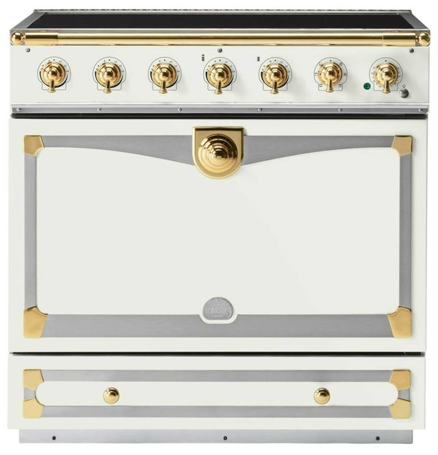 La Cornue CornuFé 90 Albertine 36" Pure White Pro Style Induction Range-0