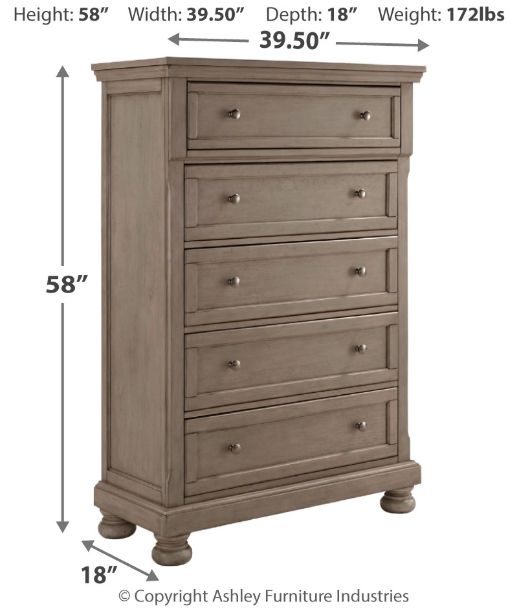 Signature Design by Ashley® Lettner Light Gray Chest-1