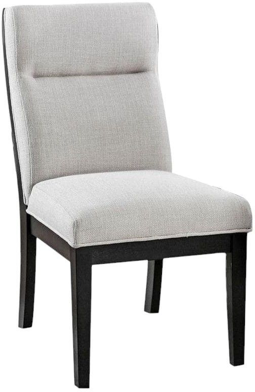 Furniture of America® Jasmin 2-Piece Beige/Black Dining Side Chair Set-0