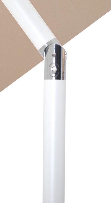 Meridian Furniture Amalfi Beige/White Aluminum Outdoor Patio Umbrella-4