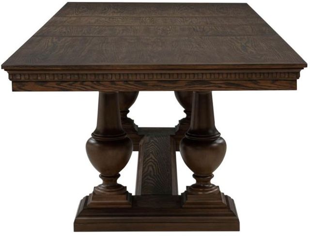 Coaster® Ridgewell Dark Oak Trestle Dining Table-4