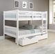 Donco Kids Austin Mission White Full/Full Bunk Bed with Drawer Storage-1