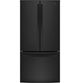 GE® 33" 18.6 Cu. Ft. Black Counter Depth French Door Refrigerator-0
