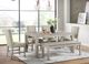 Elements International Eleanor White Rectangular Dining Table-1