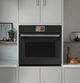 Café™ Professional Series 30” Matte Black Smart Single Electric Wall Oven with Convection-3