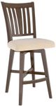 Canadel® Canadel Cognac Washed Upholstered Fixed Stool-0