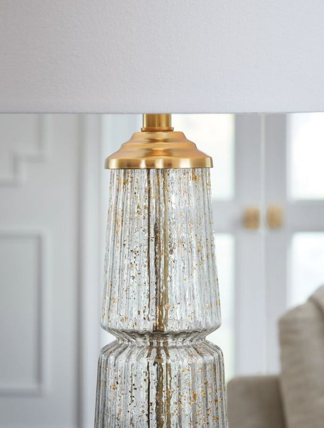 Signature Design by Ashley® Bakersboro Clear/Gold Table Lamp-1