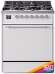 Ilve® Nostalgie II Series 30" Custom RAL Colors Pro Style Dual Fuel Range-0
