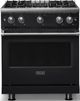 Viking® 5 Series 30" Onyx Pro Style Gas (LP) Range with Polished Chrome Trim-0