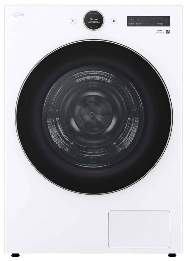 LG 7.8 Cu. Ft. White Ventless Electric Dryer-0