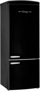 Unique Appliances Classic Retro 28" 17 Cu. Ft. Midnight Black Counter Depth Bottom Freezer Refrigerator-0