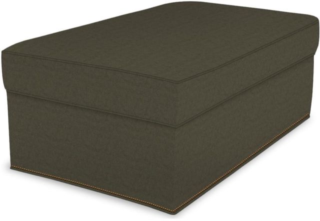 England Furniture Customizable June Storage Ottoman with Nailhead Trim-2