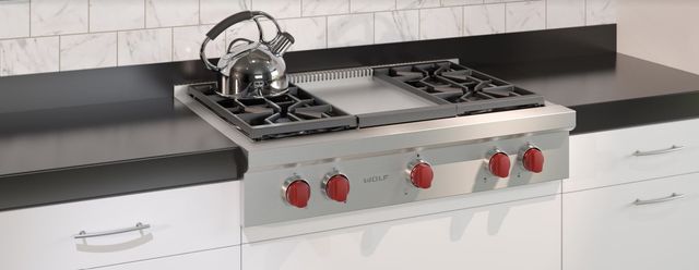 Wolf® 36" Liquid Propane Stainless Steel Rangetop-1