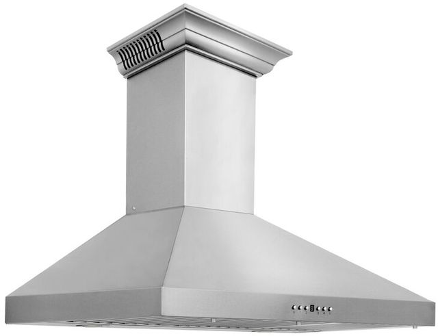 ZLINE 36" Stainless Steel Wall Mounted Range Hood with CrownSound® Bluetooth Speakers-1