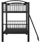 Powell® Heavy Metal Black Full/Full Bunk Bed-4