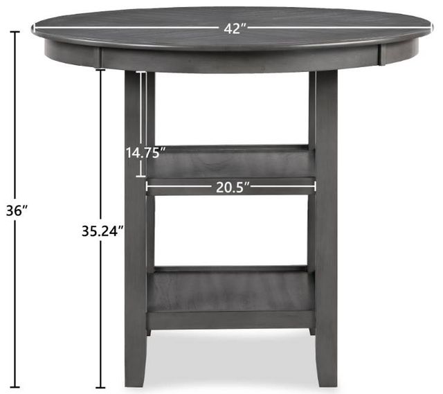 New Classic® Home Furnishings Cori 5-Piece Gray Counter Dining Set-2