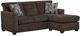 American Wholesale Furniture Galen Chocolate Chaise Sofa-0