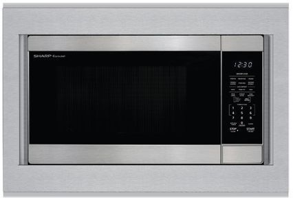 Sharp® 27" Stainless Steel Built In Microwave Trim Kit-1