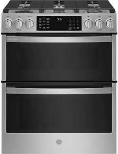 GE Profile™ 30" Fingerprint Resistant Stainless Steel Smart Slide In Gas Convection Range