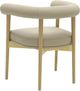 TOV Furniture Spara Natural/Taupe Vegan Leather Dining Arm Chair-3