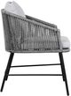 Armen Living Ditas Black/Dark Gray Outdoor Dining Chair-2