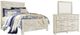 Signature Design by Ashley® Bellaby 2-Piece Whitewash Queen Crossbuck Panel Bed Set-0