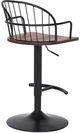 Armen Living Edward Walnut Glazed Adjustable Bar Stool-3