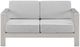 Linon Key Largo Gray Aluminum/Fabric Outdoor Loveseat-2