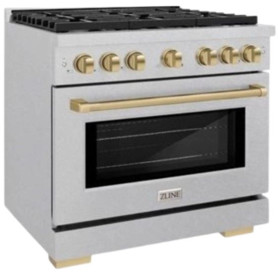 ZLINE Autograph Edition 36" Satin Stainless Steel Pro Style Gas Range-3