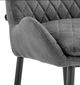 Armen Living Panama Charcoal 30" Bar Stool-3