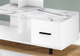 Monarch Specialties Inc. White/White Marble TV Stand-1