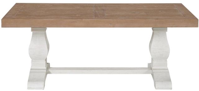 Martin Svensson Napa Driftwood Coffee Table with White Base-0
