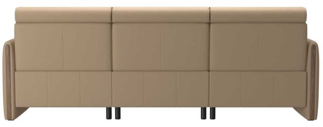 Stressless® by Ekornes® Customizable Emily Power Reclining 3-Seater Sofa with Wood Trim and Legs-3