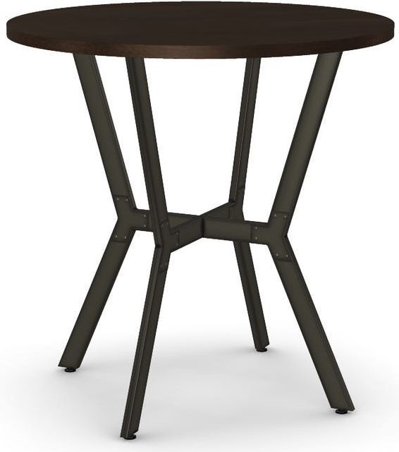 Amisco Customizable Norcross 36" Birch Veneer Round Counter Height Table-0